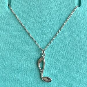 Tiffany & Co Vintage Paloma Picasso Music Note Pendant Necklace